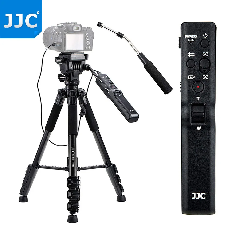 

JJC VCT-VPR1 Remote Control Tripod Stand for Sony ZV1 A7RIV A7RIII A7RII A7III A7SIII A7SII A7M4 A6000 A6600 A6500 A6400 A6300