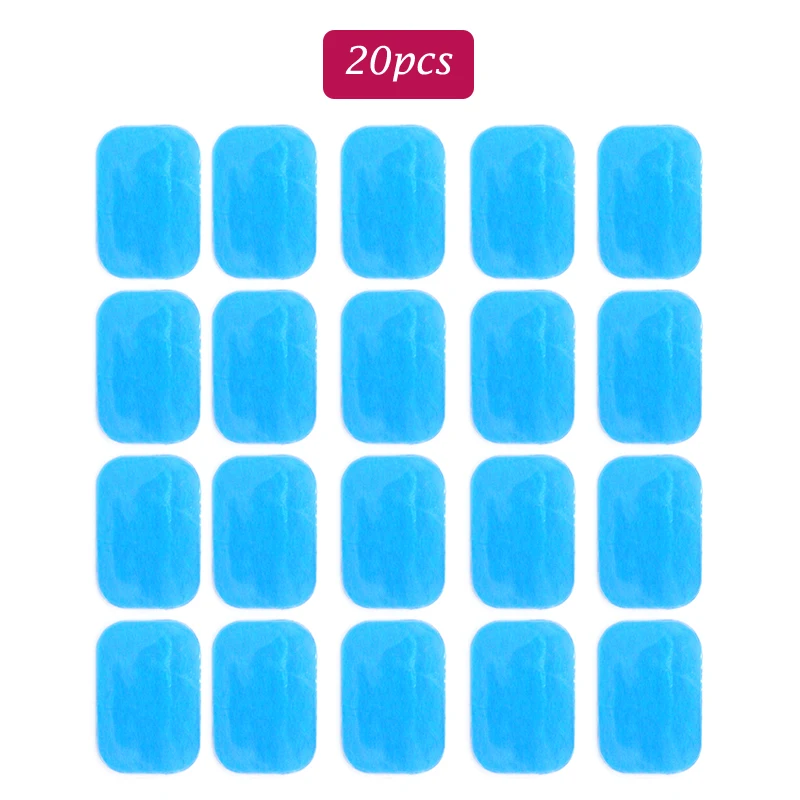 10/20Pcs Hydrogel Mat Pad High Adhesion Gel Sticker Body Massage Patch For Abdominal Stimulator Training Muscle Exerciser Device