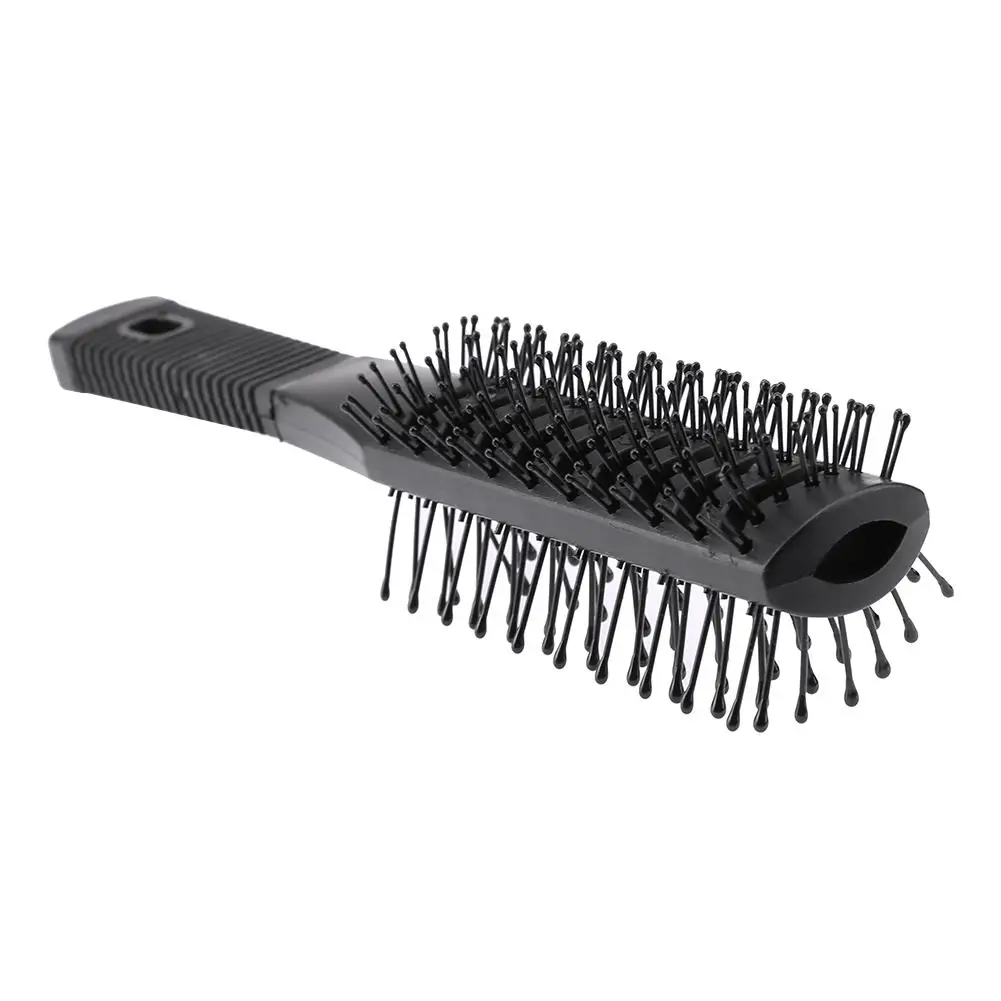 Double Side Massage Comb Black Plastic Anti-tangle Brushes Wide Teeth Brushes Hairdressing Anti Loss Combs Hair Styling