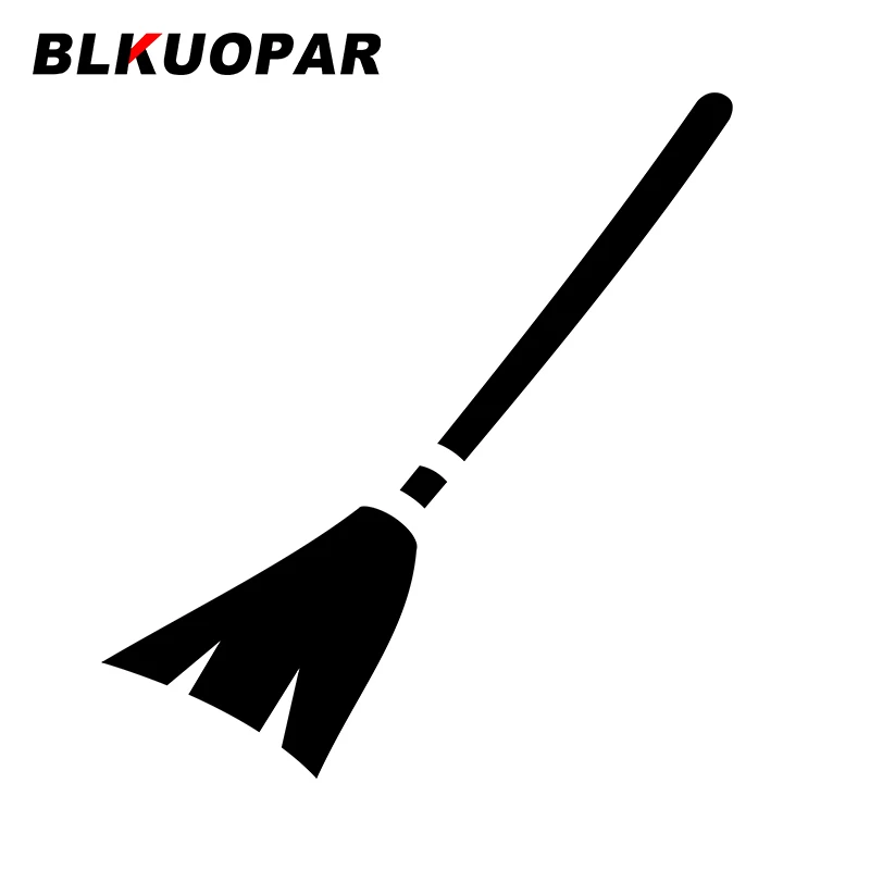 BLKUOPAR for Magic Broom Car Stickers Waterproof Cartoon Decals Simple Creative Windows Helmet Trunk Decor Car Label DIY