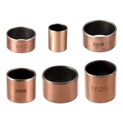 Uxcell 1-10pcs I.D. 18/20/22/25mm Self Lubricating Composite Sleeve Bearing Bushing Smooth Rod Accessories Wrapped Oilless