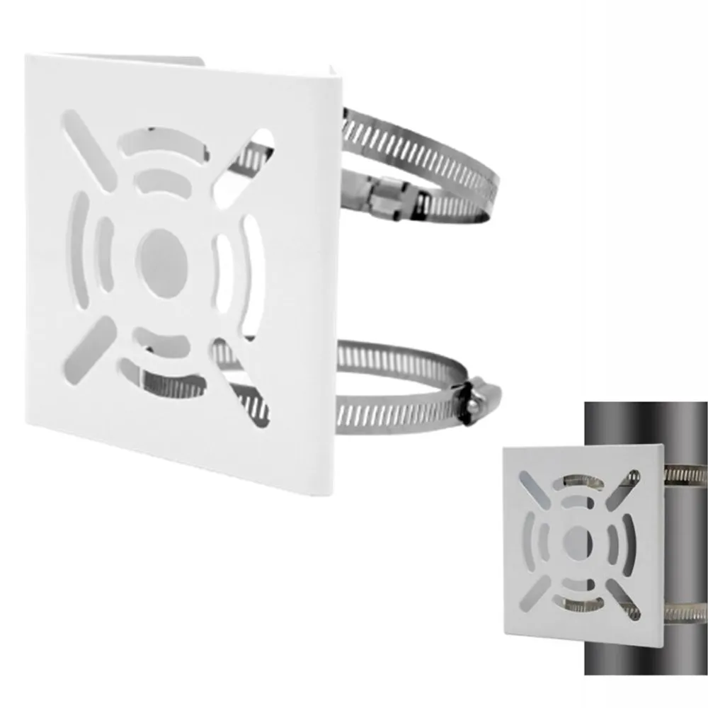 Outside CCTV Camera Iron Hoop Bracket Video Surveillance Pole Mounting Column Holder Stent Metal Steel Plate Thickness 2mm