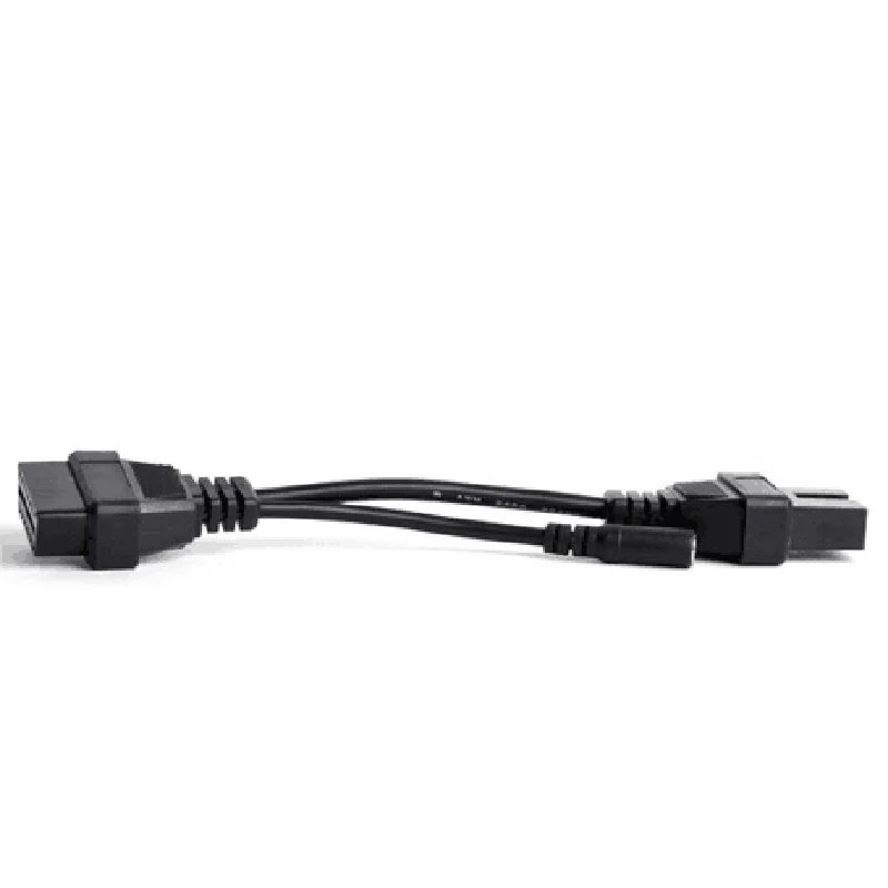 12pin OBD Cable for Mitsubishi 12 Pin To 16 Pin Female OBD 2 Extension Diagnostic Adapter Connector Cable for Hyundai Cars