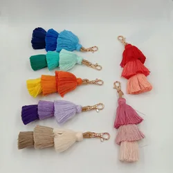 Fashion Rayon Tassel Keychain 16cm DIY Bag Hanger Home Decor Accessory