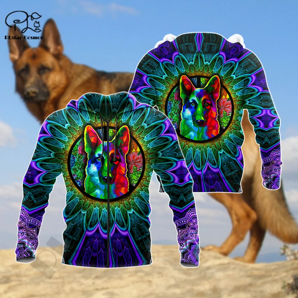 

PLstar Cosmos 3Dprinted Newest Psychedelic Hippie German Dog Harajuku Streetwear Unique Unisex Casual Hoodies/Sweatshirt/Zip Q-7