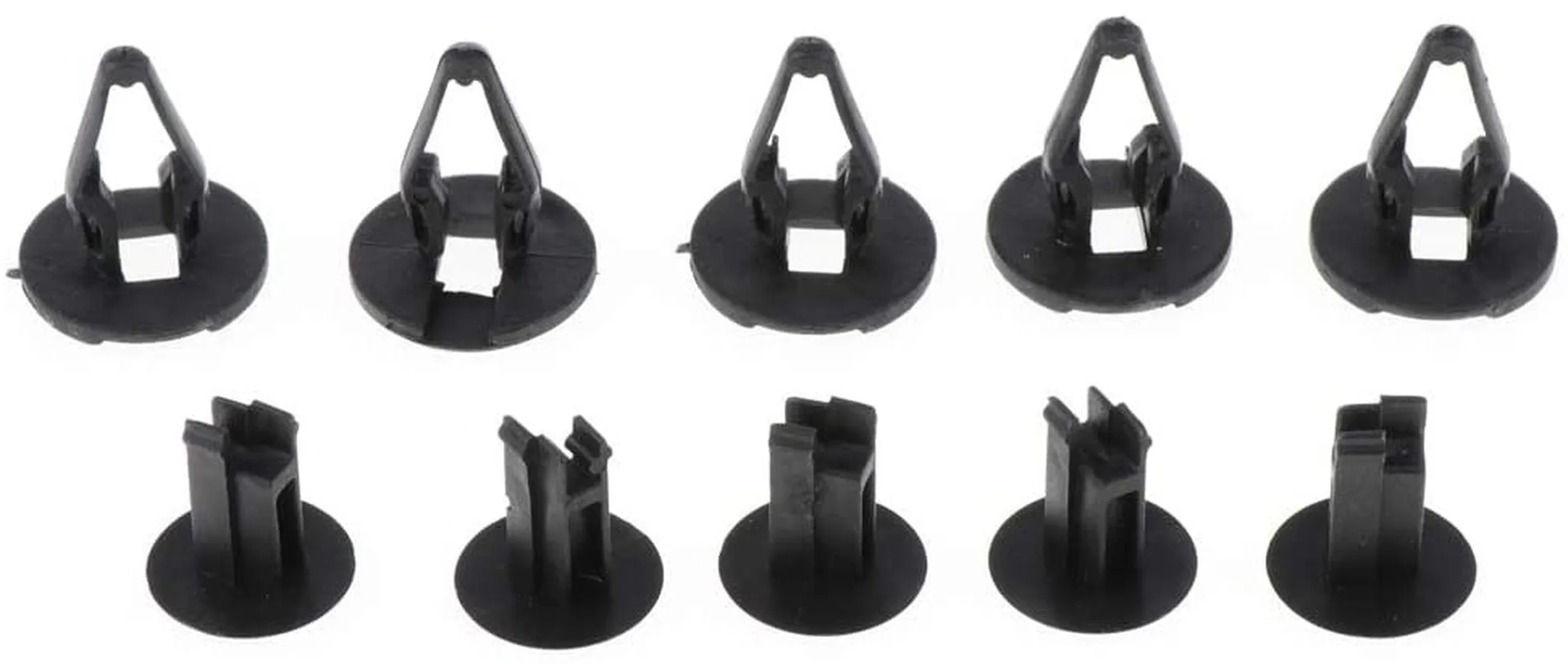 Fender Clip,Plastic Clips for Car,Push-Type Bumper Fasteners Rivet Clips Auto Clips & Fastener 200pcs