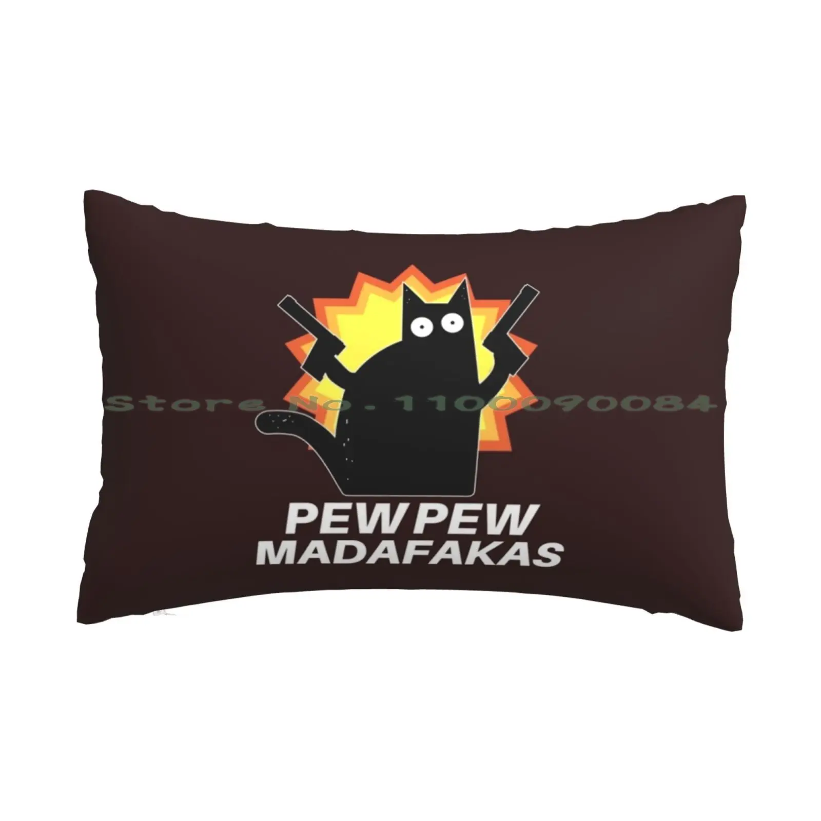 Mad Cat-Madafaka′s Crazy Cat Pillow Case 20x30 50*75 Sofa Bedroom Tokyo Games 2020 Tokyo 2021 Tokyo Games 2021 2021 Tokyo 2021