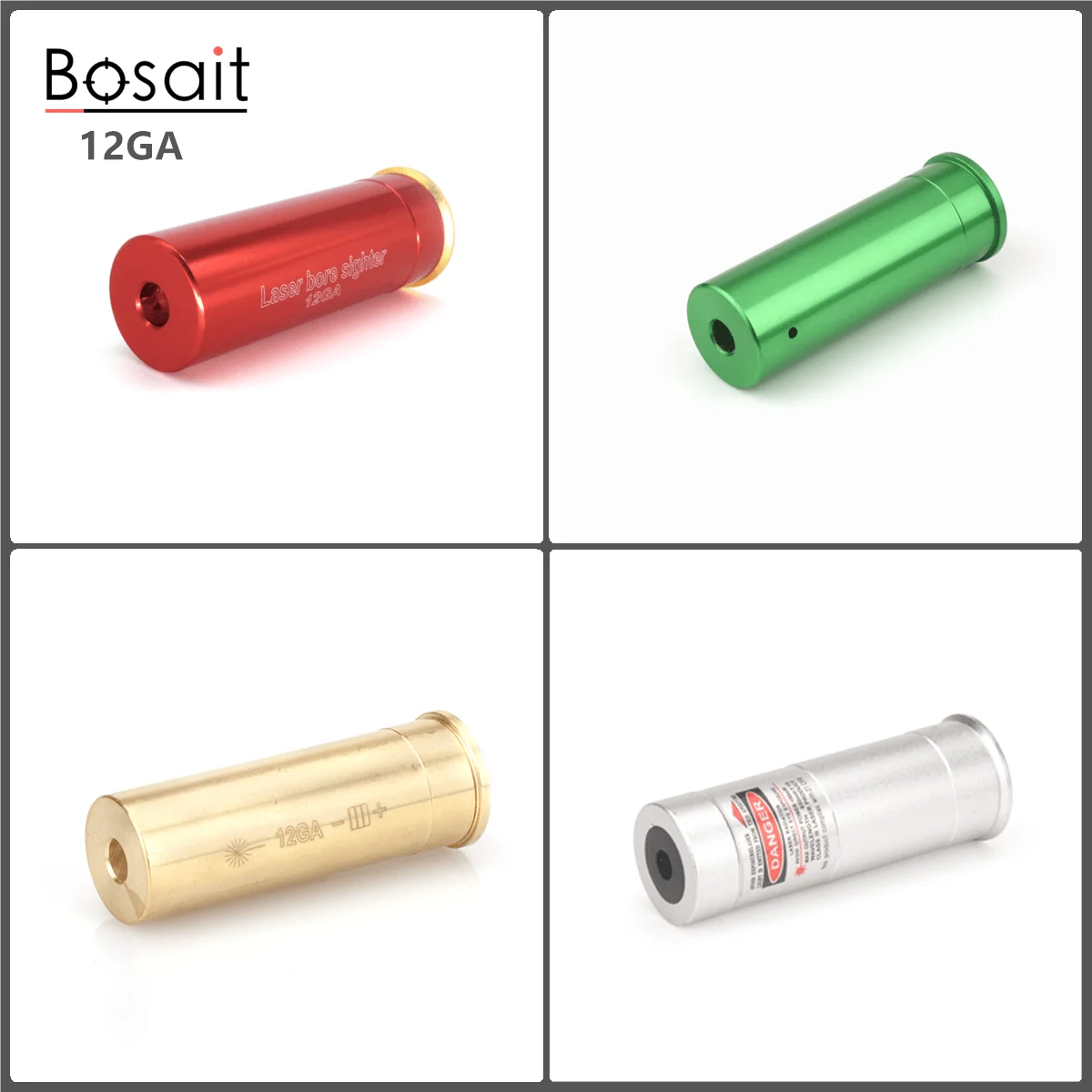 12GA Laser Bore Sight Battery inclusa 12G Red Laser collimatore 12Gauge Boresighter