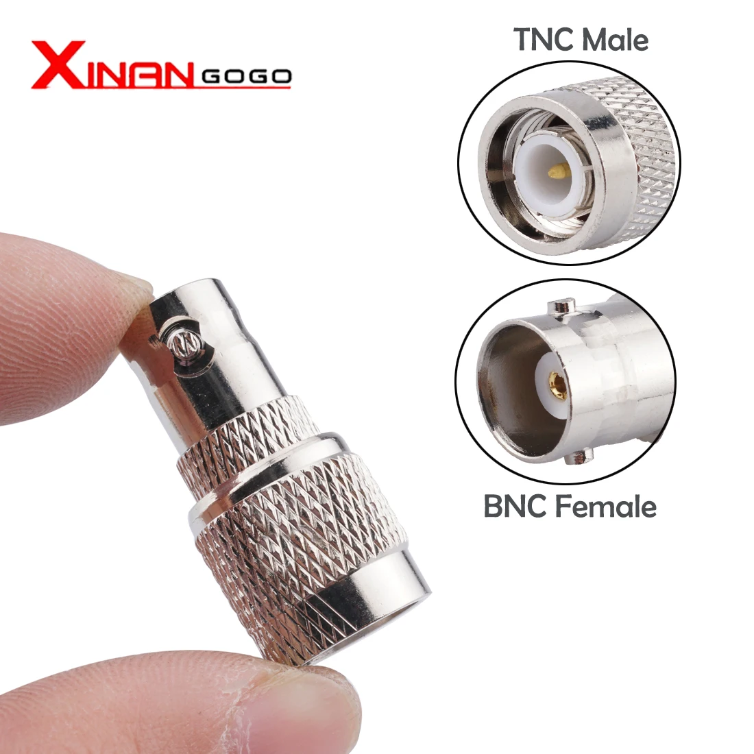 1PCS RF Coaxia Adapter TNC Male Plug to BNC Female Jack BNC to TNC Connector