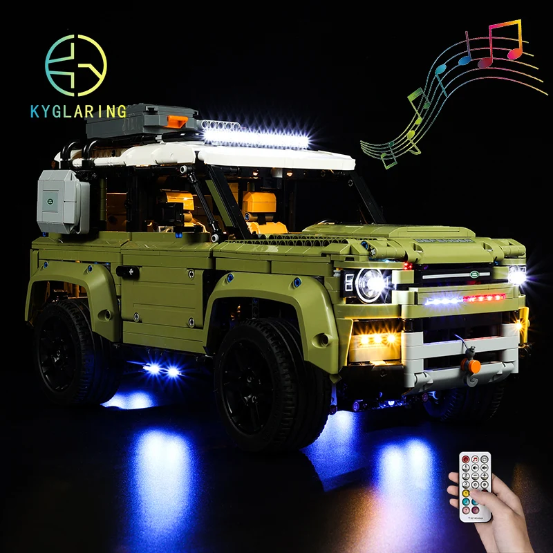 

Kyglaring Led Lighting Set DIY Toys for 42110 Technic Series Defender Car Model Blocks Building