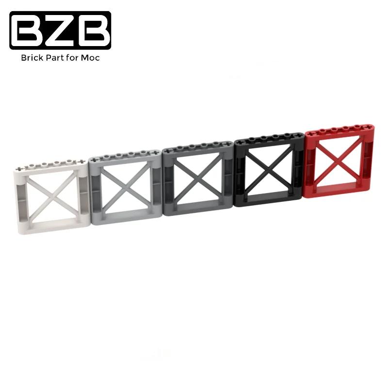 BZB MOC 64448 1x6x5 Pillar Frame Creative Building Block Model Kids DIY High-tech Brick Parts Best Toys Gifts