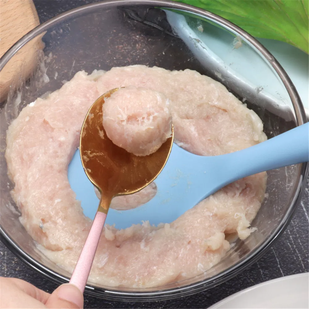 Creative Meatball Maker Spoon Non-Stick Cooking Tools Meat Baller Elliptical Leakage Hole Meat Ball Mold Meat Tool