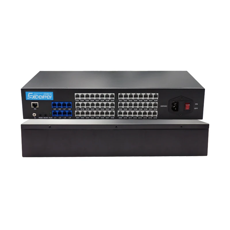 EXCELLTEL Hotsales Business PABX TP848-848 Rack Mountable Telephone Switch Easy Wiring Pbx System