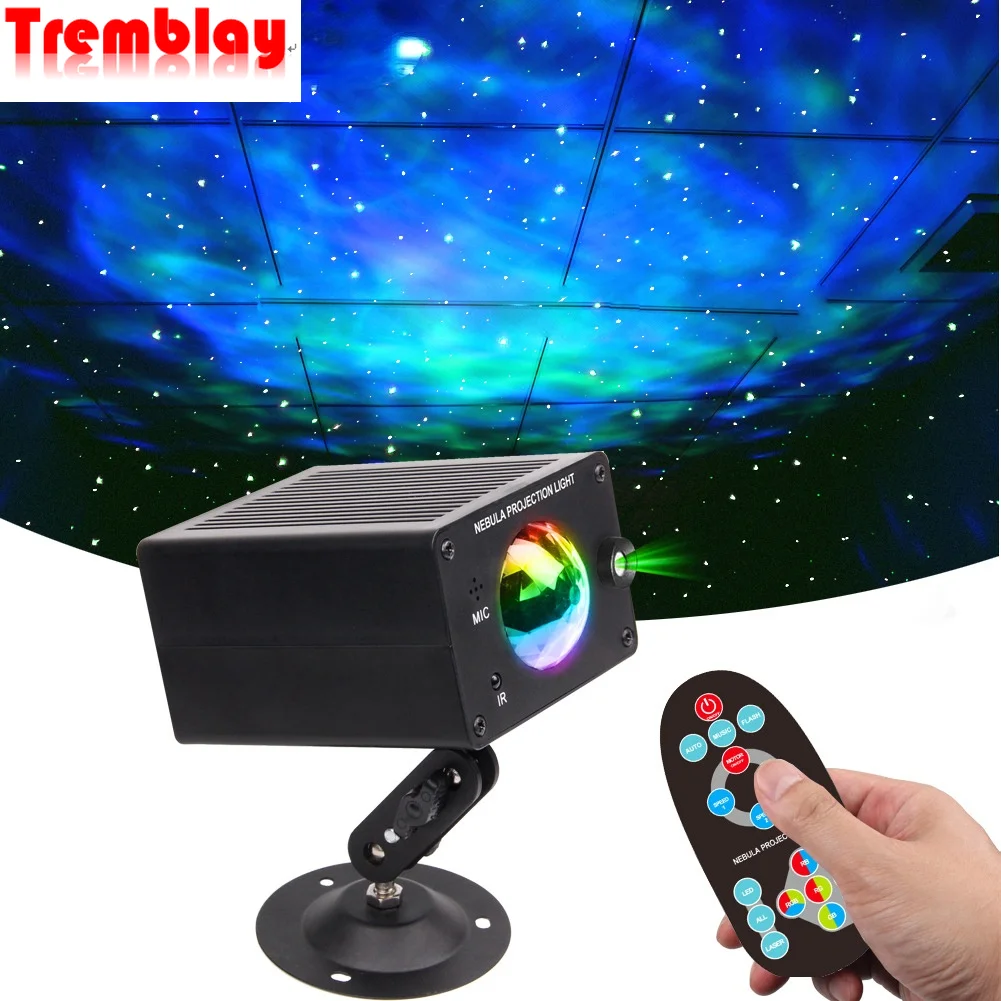 LED Galaxy Stage Effect Lighting Strobe Laser Projector Night  Disco Ball Christmas Holiday Lamp for DJ Party Laser Light Show