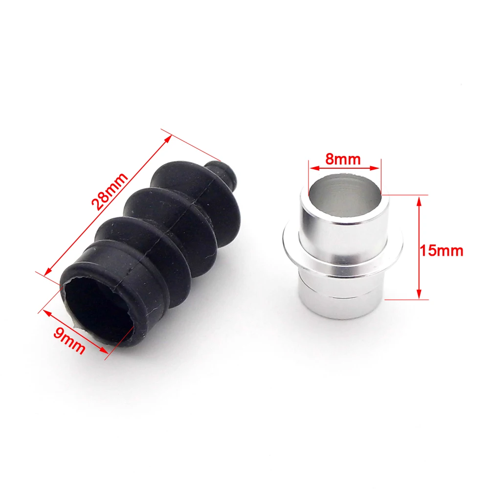 2PCS 1.8-3mm Linkage Waterproof Rubber Bellow Radio Box Sleeve for RC Boat Marine Yacht Shrimp Boat