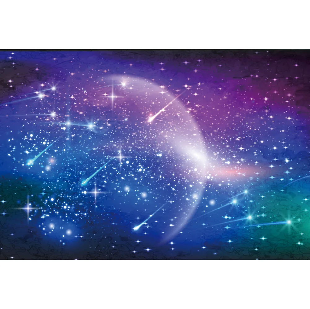 Laeacco حالمة الأرجواني النجوم السماء الداكنة الغيوم ليلة المناظر الطبيعية الخلابة كوكب ستار خلفية التصوير الفوتوغرافي خلفية التصوير استوديو الصور