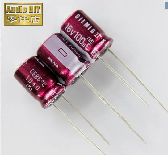 30pcs/1lot Original ELNA SILMIC II series 0.1uf-1000uf 6.3v-100v fever audio capacitor free shipping