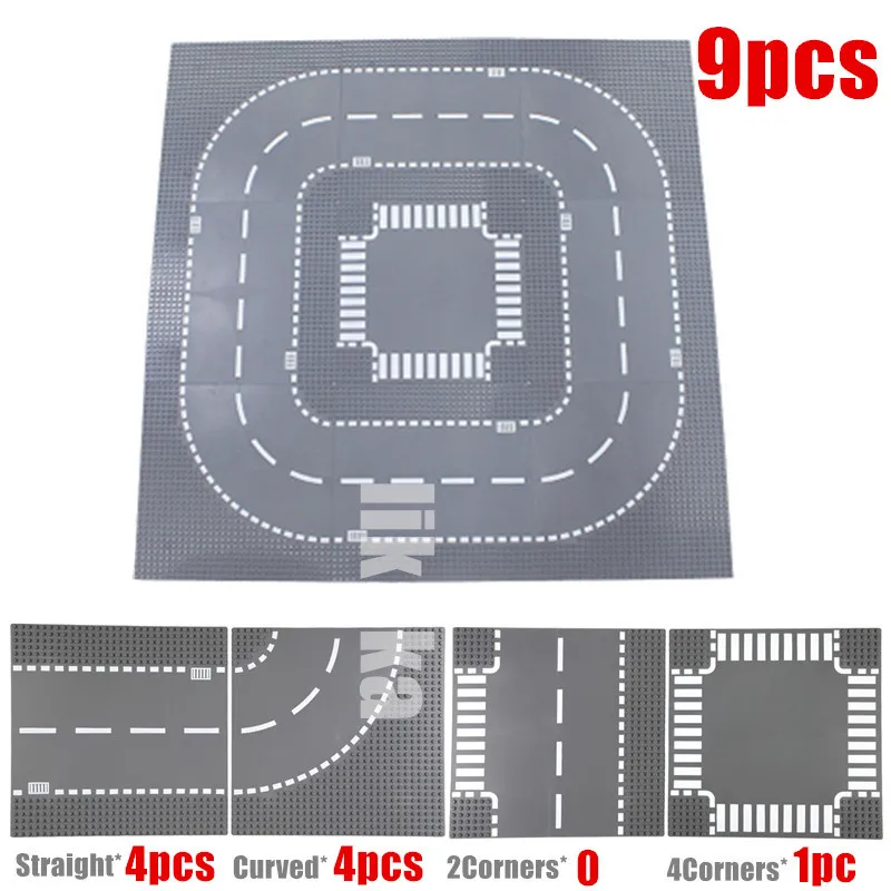 32*32 Dots Road Grondplaten Klassieke Bouwstenen Bouw Speelgoed Stad Straat Bricks Compatibel 32X32 Rivier Placas de Base