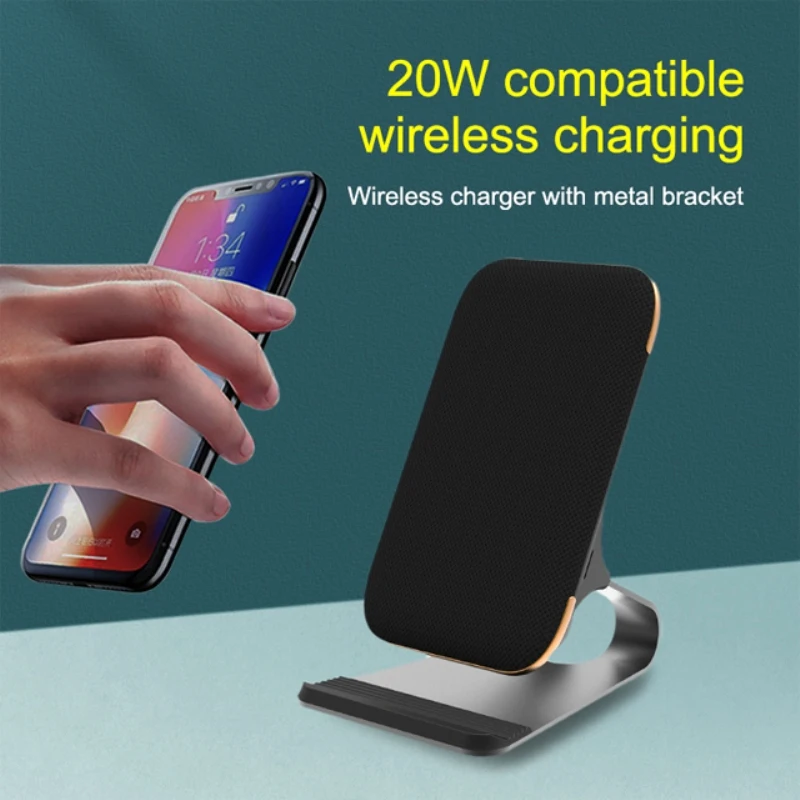 20W wireless charger for iPhone 15 Pro max/iPhone 13/14 Qi fast charging desktop vertical mobile phone wireless charging bracket