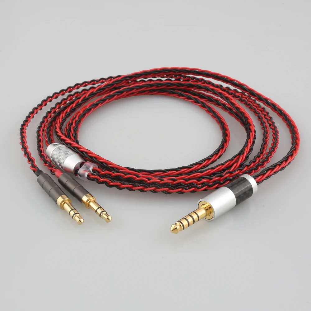 Red Black Headphone Earphone Cable For Hifiman Sundara Ananda HE1000se HE6se DEVA he400se Arya He-35x