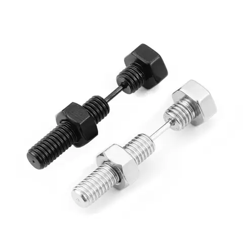 Nuevos pendientes Unisex Punk Rock de acero inoxidable con tornillo para uñas, joyería para Piercing, joyería para Piercing gótico Rock