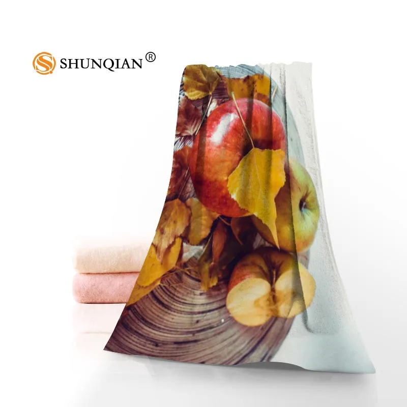 Customize Various Fruits And Apples 35x75cm daily exercise fitness quick-drying face Microfiber towel