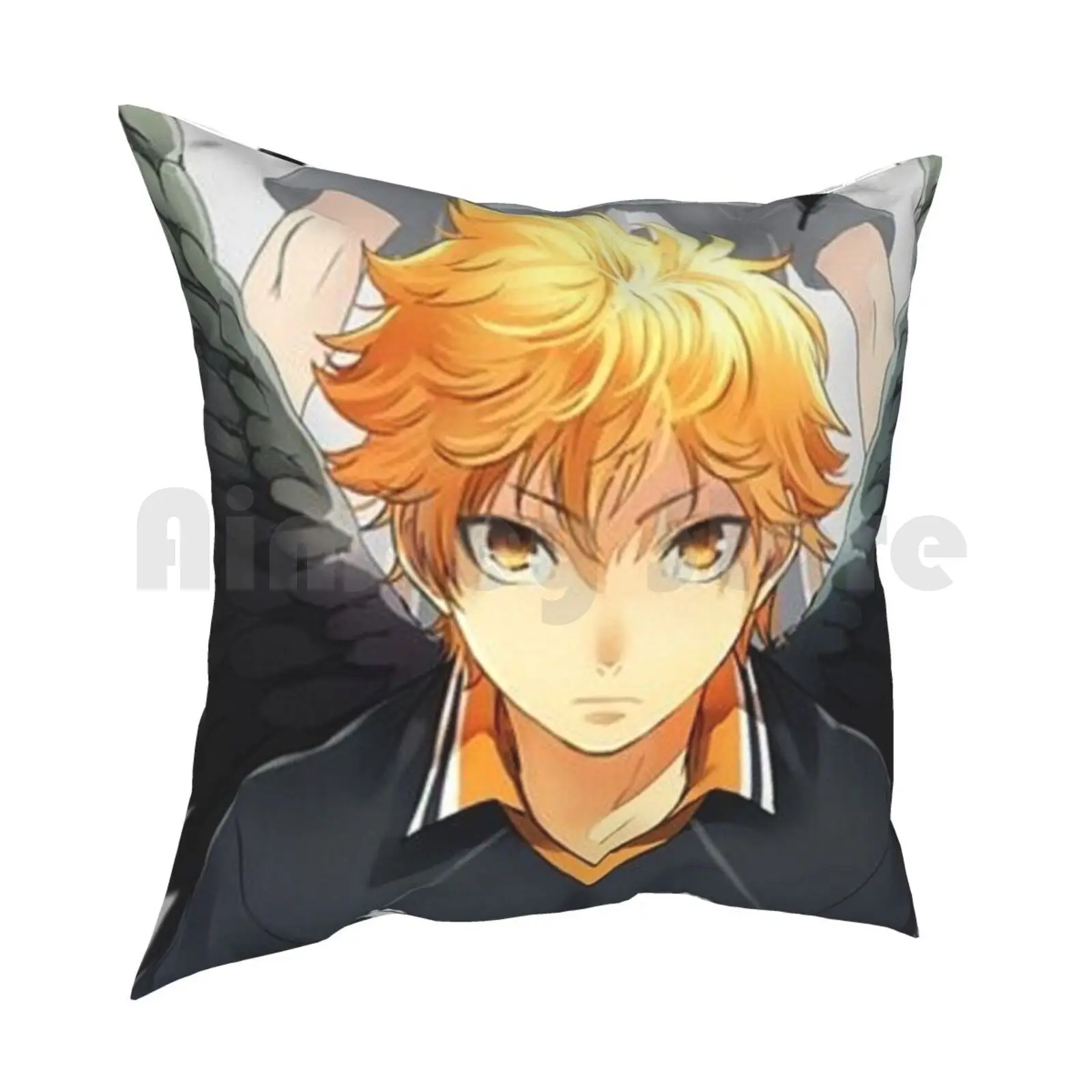 Hinata &Amp ; Kageyama Pillow Case Printed Home Soft DIY Pillow cover Haikyuu Haikyu Kurasuno Hinata Shoyo Shoyou Tobio