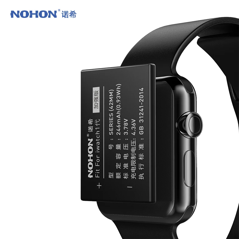 Batería NOHON para Apple Watch Series 1, 2, 3, 4, 5, SE, 6, 7, 8, SE2, baterías de repuesto para iWatch S1, S2, S3, GPS, LTE, SE2, S4, S5, S6, S7, S8 2