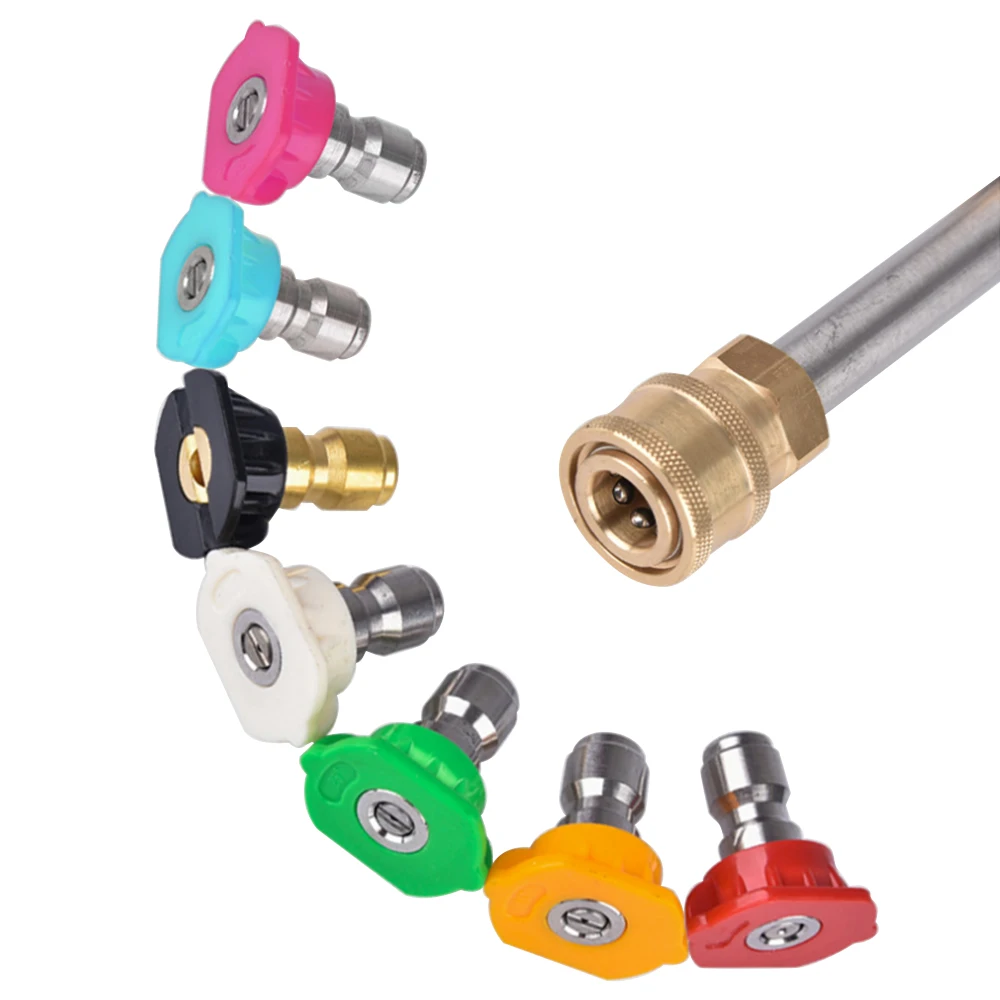 1/4 "accessorio per idropulitrice per auto ugelli Turbo spruzzatore accoppiatore orientabile spruzzatore a getto per connettore rapido