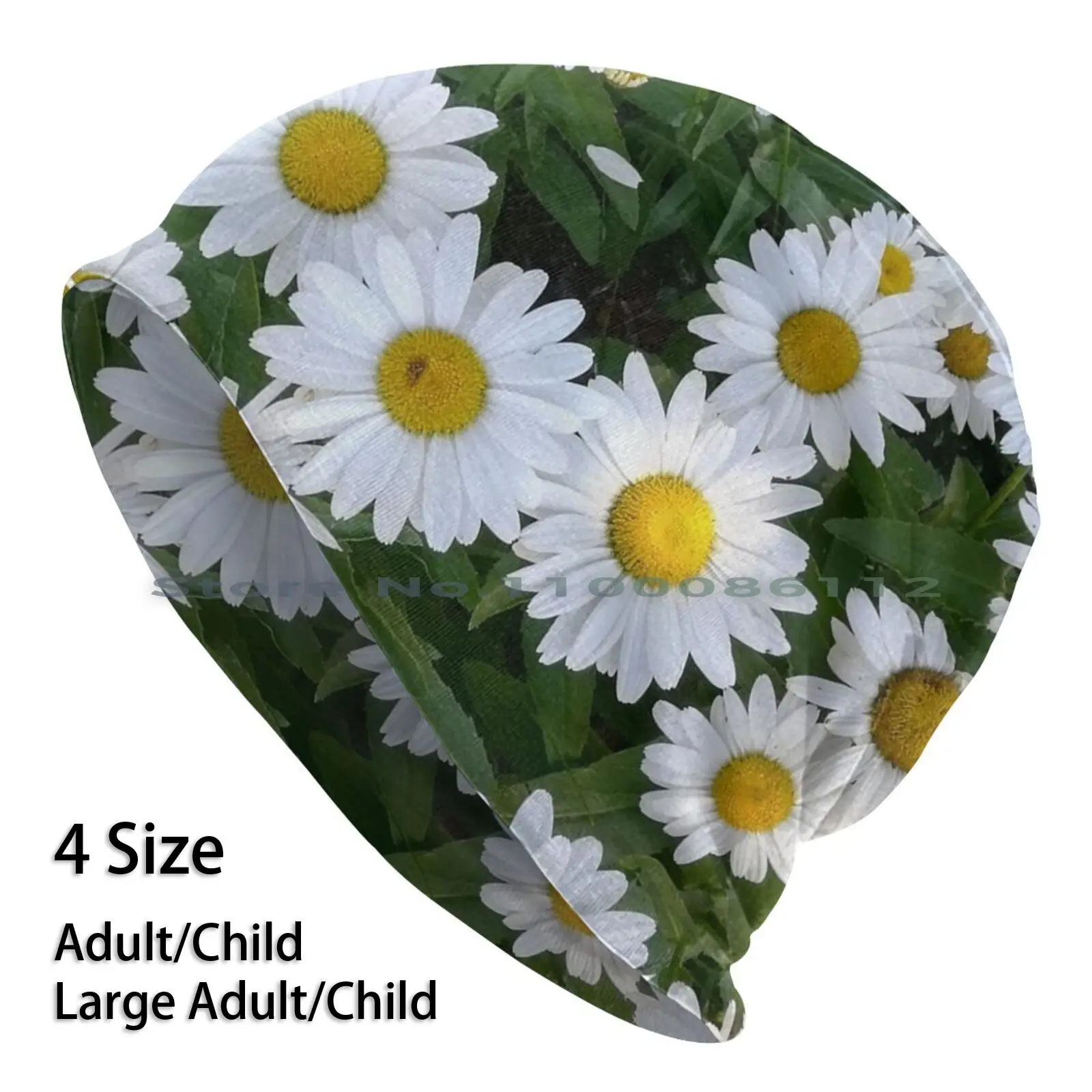 Dayzees Beanies Knit Hat Daisies White Flowers Leaves Leaf Fleur Flores Yellow Sunny Beautiful Flowers Summer Day Green Gardens