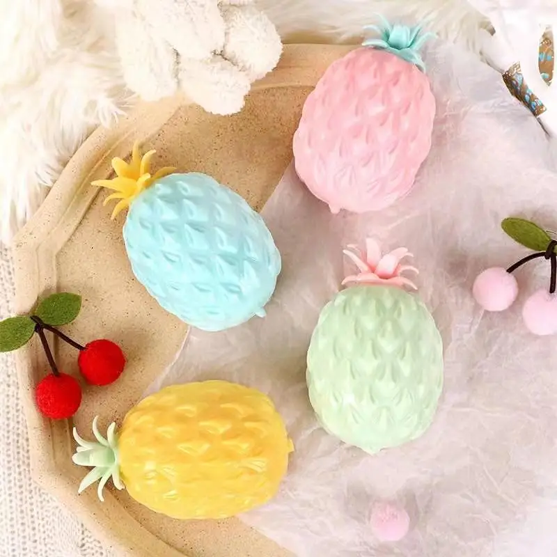 Anti Stress Fun Soft Pineapple Ball Stress Reliever Toy Children Adult Fidget Squishy Antistress Creativity Sensory Toy Gift