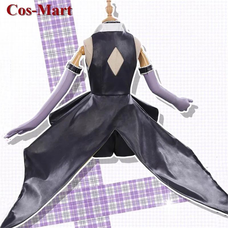 Cos-Mart Anime Shugo Chara Tsukiyomi Utau Cosplay Costume Elegant Diamond Black Formal Dress Activity Party Role Play Clothing