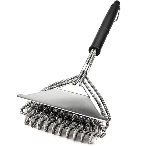 BBQ Grill Brush and Scraper Leeseph