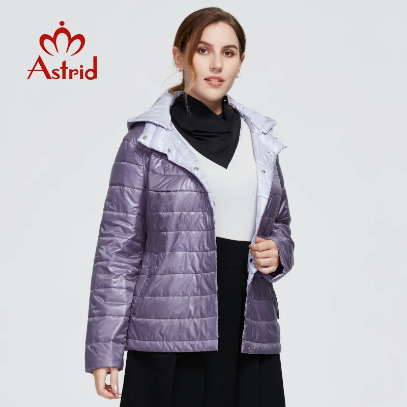 Astrid 2022 New Autumn Winter Women's coat women Windproof warm parka fashion thin Jacket hood large sizes female clothing 9439