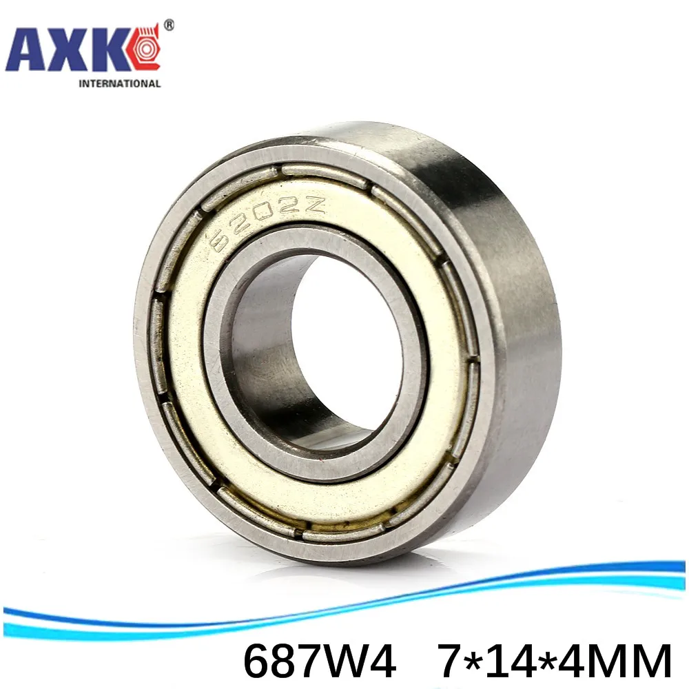 

High Quality S687W4 S687ZZ S687ZZW4 S687/4 ZZ S687 7*14*4 stanless steel miniature deep groove ball bearing