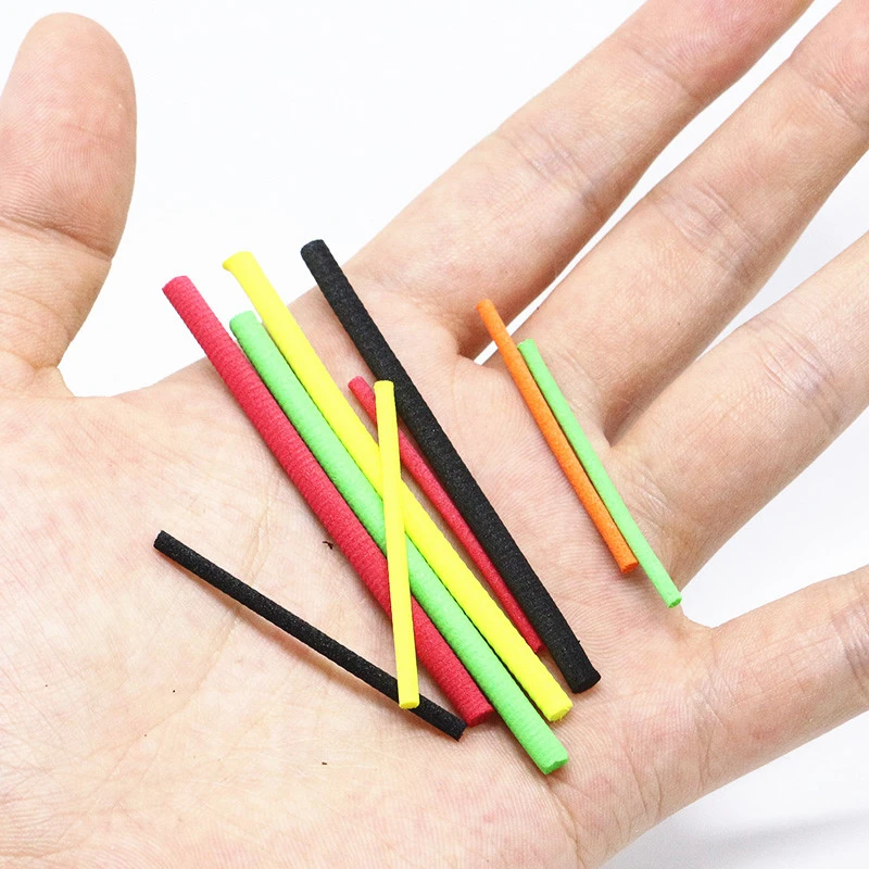 Persuader hot 10 postów pakiet wiązania much 2mm 3mm smukłe cylindry piankowe wyższa wydajność pianka EVA spadochron post materiały wiązania much — zdjęcie 7