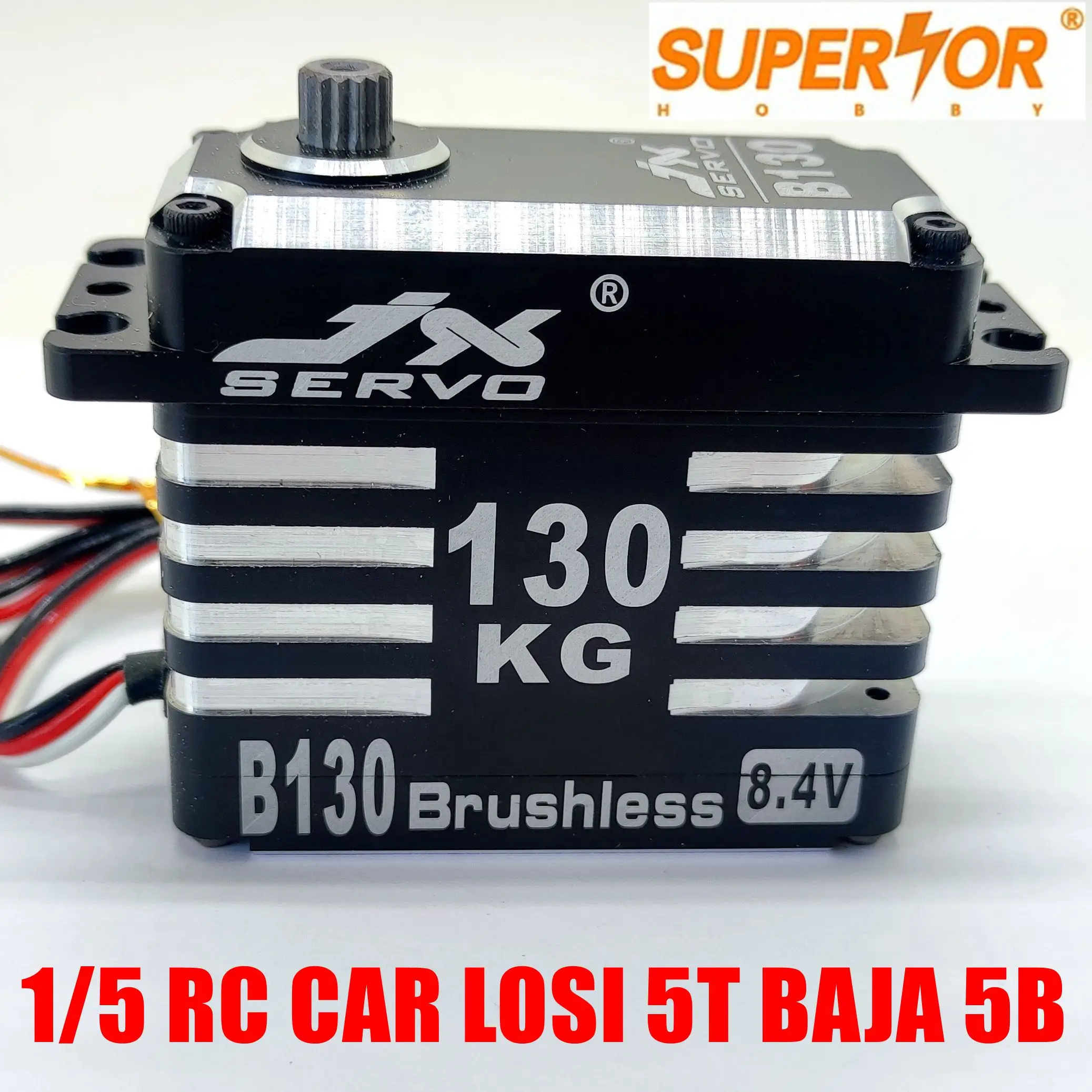 

JX B130 130kg Brushless Servo Mega Torque Full CNC Metal Gear Standard Digital 1/5 RC Car LOSI 5T BAJA Robot Drone Savox SB2290S