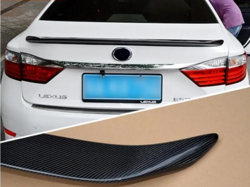 Carbon Fiber Car Rear Wing Trunk Lip Spoilers Fits For Lexus ES250 ES300 ES300H ES330 ES350 2012 2013 2014 2015 2016