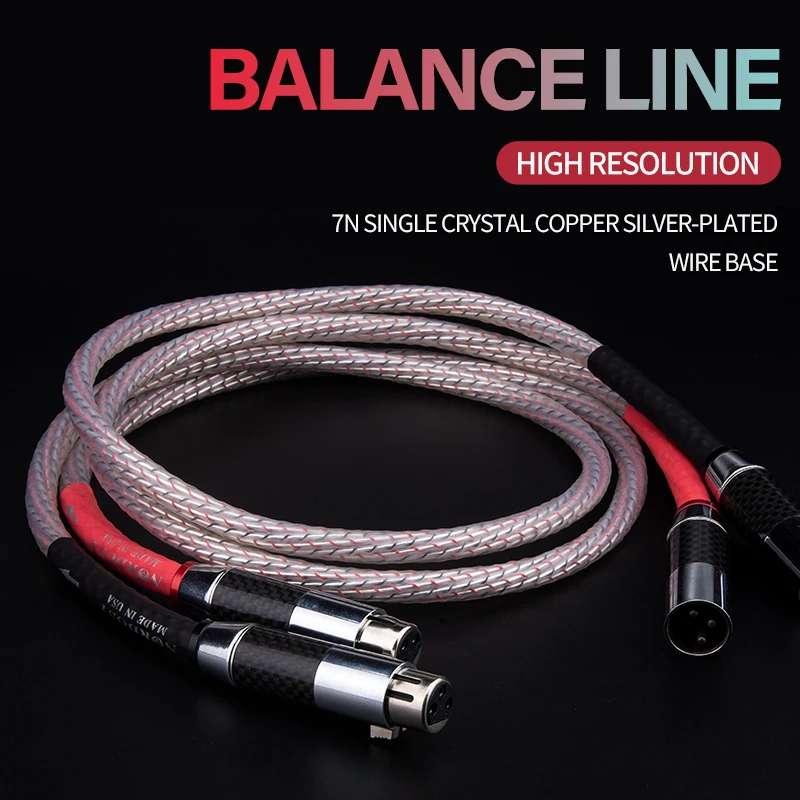 

Nordost Valhalla 7N silver plated Interconnects XLR Balance Cable for Amplifier CD Player