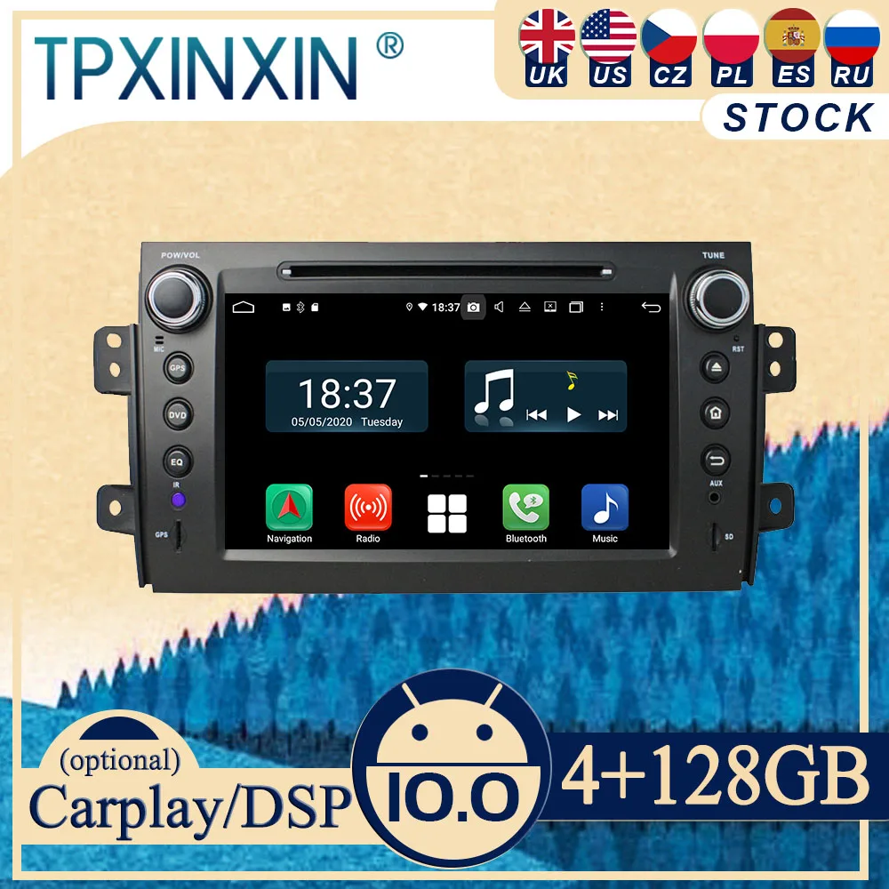 

PX6 для Suzuki SX4 2006-2012 Android автомобильное стерео радио с экраном 2 DIN Радио DVD плеер Автомобильный GPS-навигатор головное устройство