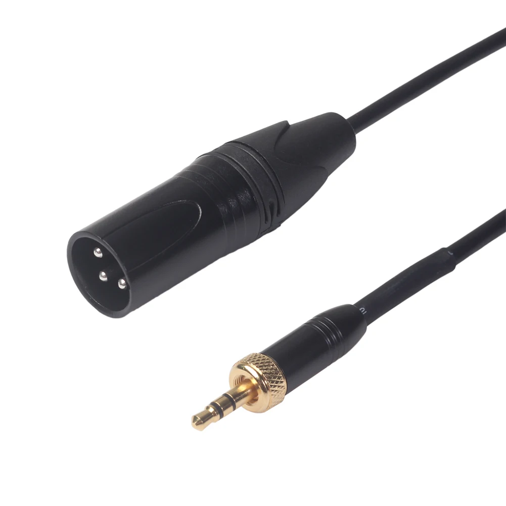 Wtyk męski Audio 3.5mm z gwintem wewnętrznym do 3Pin XLR męski Adapter kabel do Sony D12/D21 do mikrofonów bezprzewodowych Sennheiser