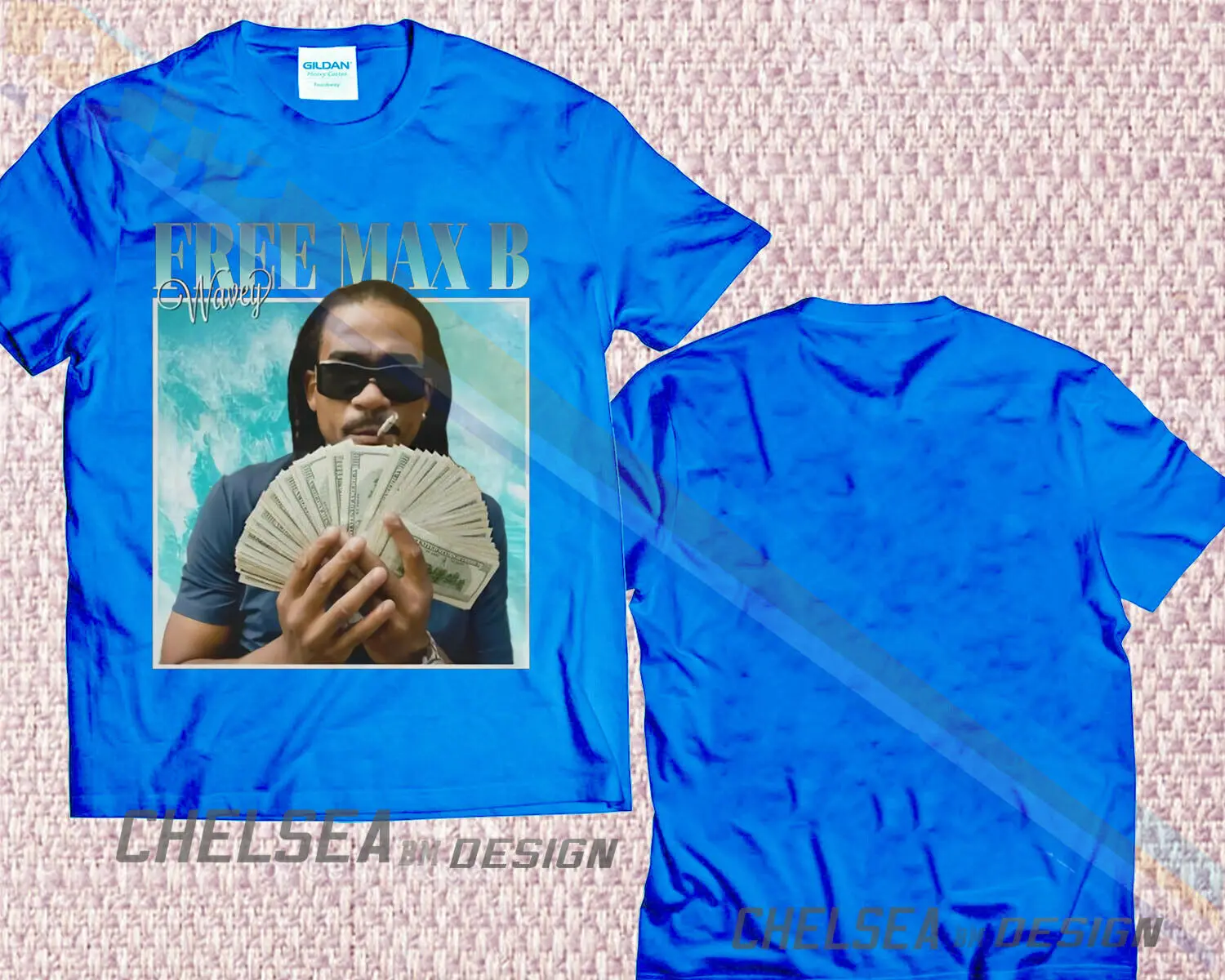 Inspired By Free Max B Wavey T-Shirt Merch Tour Limited Vintage Rare 2019 Unisex Tee image 4