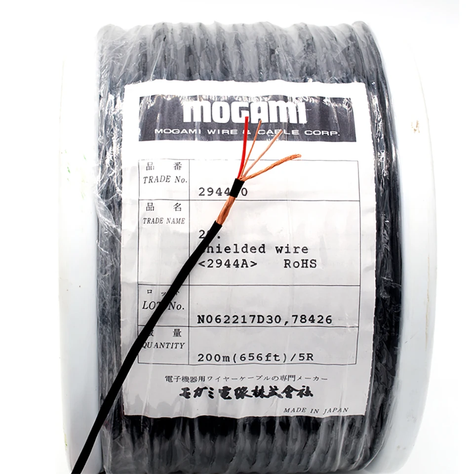 Original mogami cable 2944  bulk wire OFC Very soft headphone microphone cable 2.5mm outer diameter