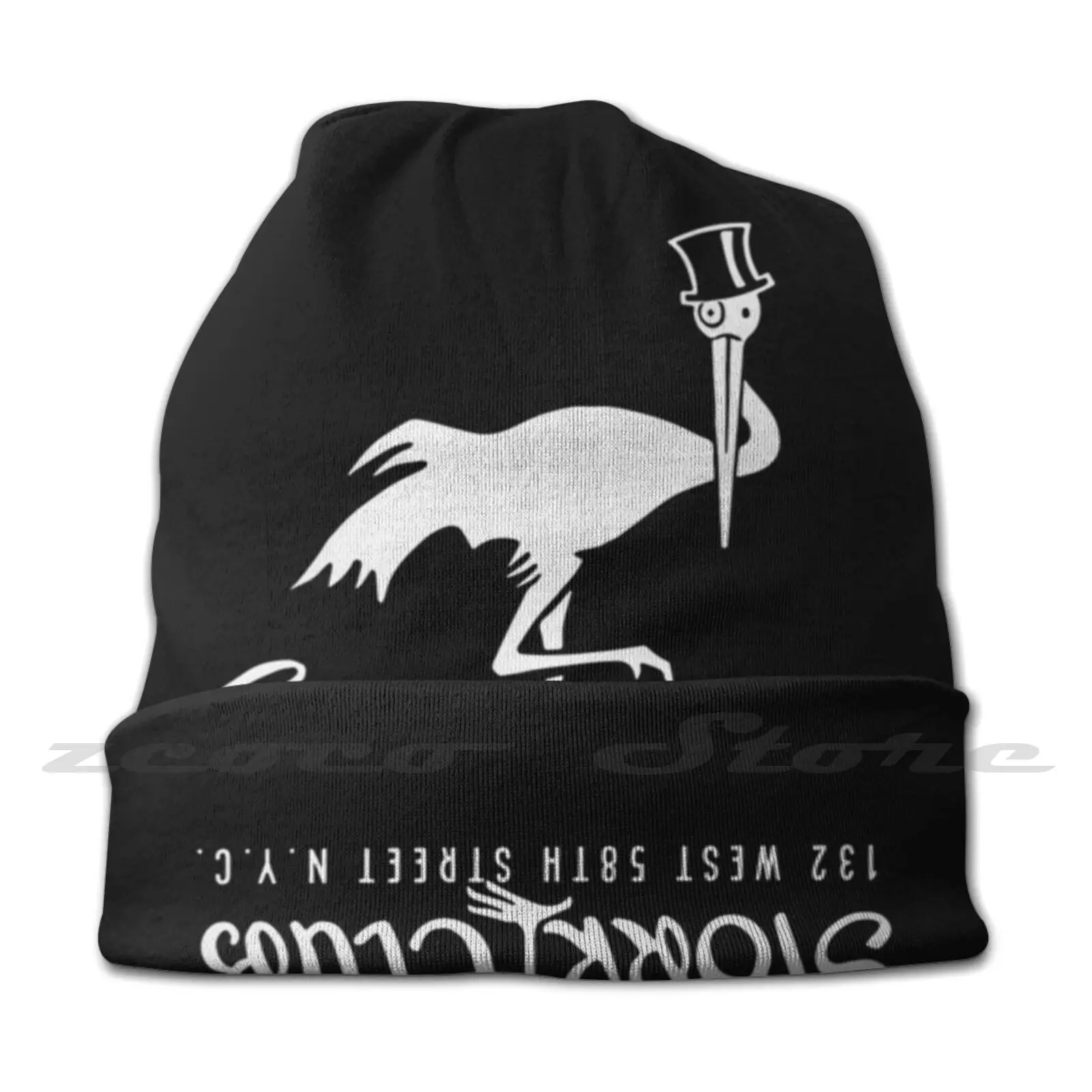 Manhattan'S Stork Club Nightclub Knit Hat Elastic Soft Personalized Pattern Present Cap Stork Club New York City Nyc Sherman