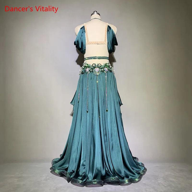 Belly Dance Female adult Elegant Bra Performance Clothes Suit New Child High-end Custom Competition High Waist Big Swing Skirt