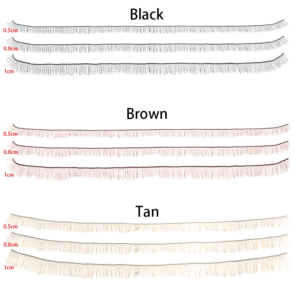 Bonecas de cílios postiços para crianças, boneca Eye Lash, brinquedo tawny preto e marrom, acessórios infantis, decoração DIY, 3 cores, 20cm, 5 peças