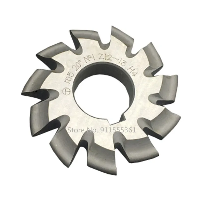 Module 1 PA20 Degrees Bore 22mm #1-8 HSS Involute Gear Milling Cutter High Speed Steel Gear Milling Cutter Gear Cutting Tools