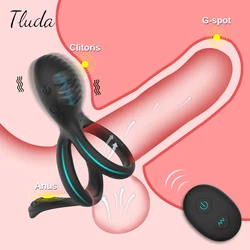 Wireless Couple Ring Sex Toys For Men's Penis Cock Vibrator Ring Cockring Retardant Ejaculation Delay Remote Control