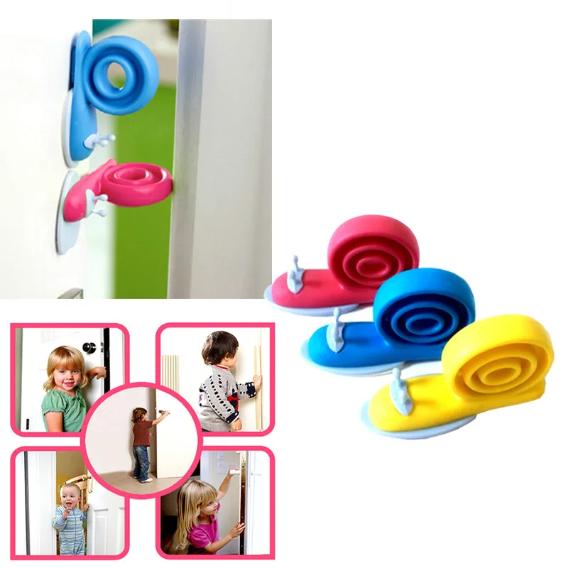 Silicone Door Stopper Wedge Holder Latch Lock for Children Kids Safety Guard Finger Protector door lock for kids safty lock