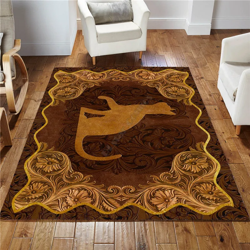 Love Cat antique golden frame 3d printed Rug Floor Mat Rug Non-slip Mat Dining Room Living Room Soft Bedroom Carpet